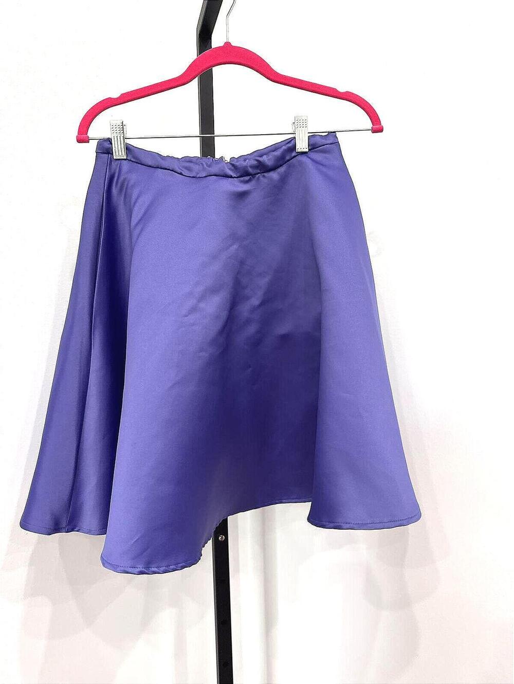 Morilee Size 6 Purple A-Line Skirt